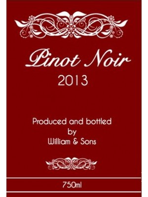 Red Esprit Wine Label