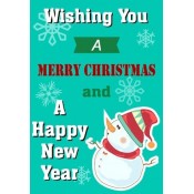 Christmas New Year Wine Label