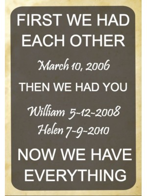 First We Had Each Other Wine Label