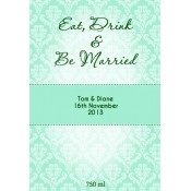 Eat Drink & be Married Wine Label