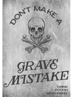 Don't Make A Grave Mistake Wine Label