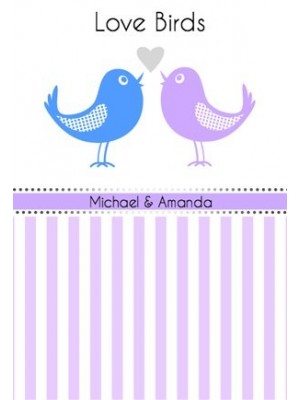 Love Birds Wine Label
