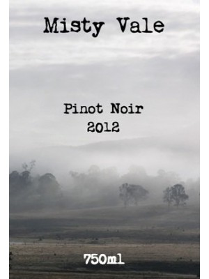 Misty Vale Wine Label