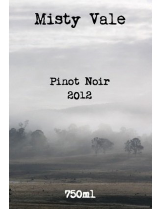 Misty Vale Wine Label
