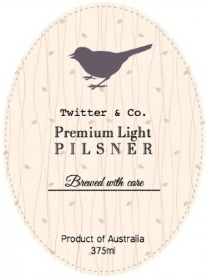 Premium Light Oval Wine Label