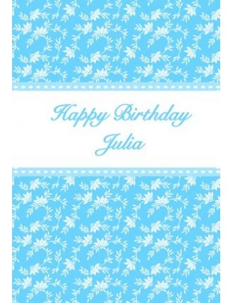 Elegant Birthday Wine Label