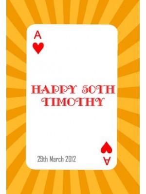 Playing Card Wine Label