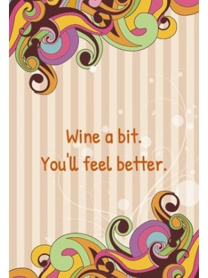 Funky Retro Wine Label