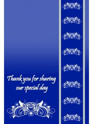 Royal Blue Classic Wine Label