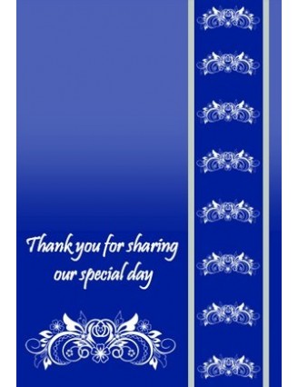 Royal Blue Classic Wine Label