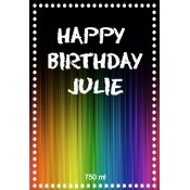 Coloured Blackboard Wine Label